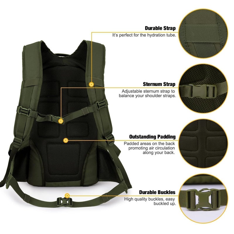 Mardingtop 28L/35L Tactical Backpacks Molle Hiking daypacks for Camping Hiking Military Traveling Motorcycle - Image 5